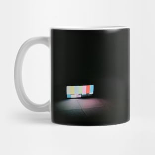 abstract old tv with glitch Mug